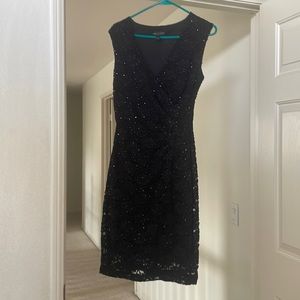 Beautiful black sequence cocktail dress size 6